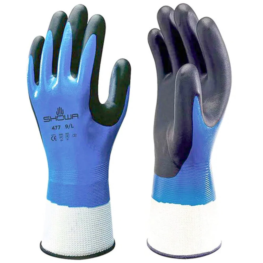 Guanti Show 477 - Impugnatura in schiuma e doppio rivestimento in nitrile perfetti anche in ambienti umidi e oleosi