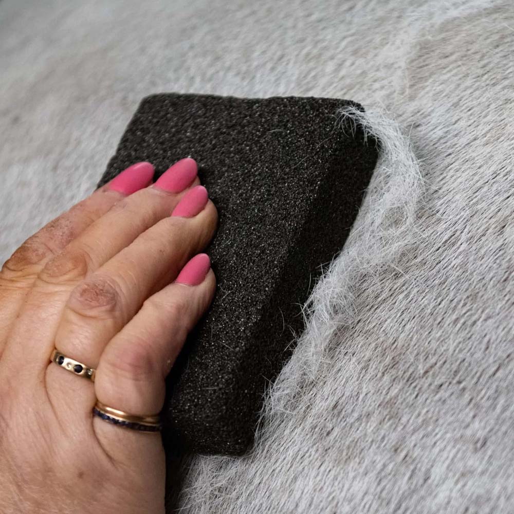 Pietra pomice per cura cavallo-tessuti