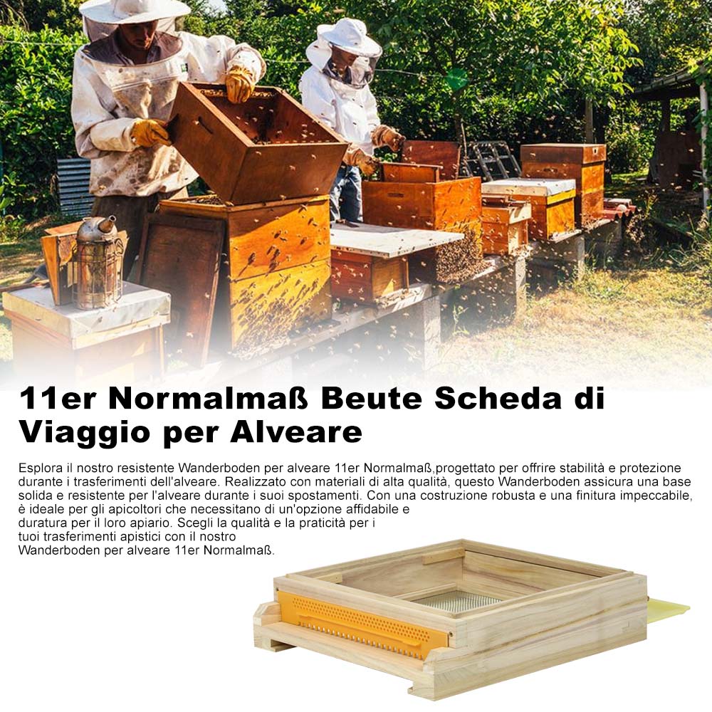 11er Normalmaß Beute Scheda di Viaggio per Alveare