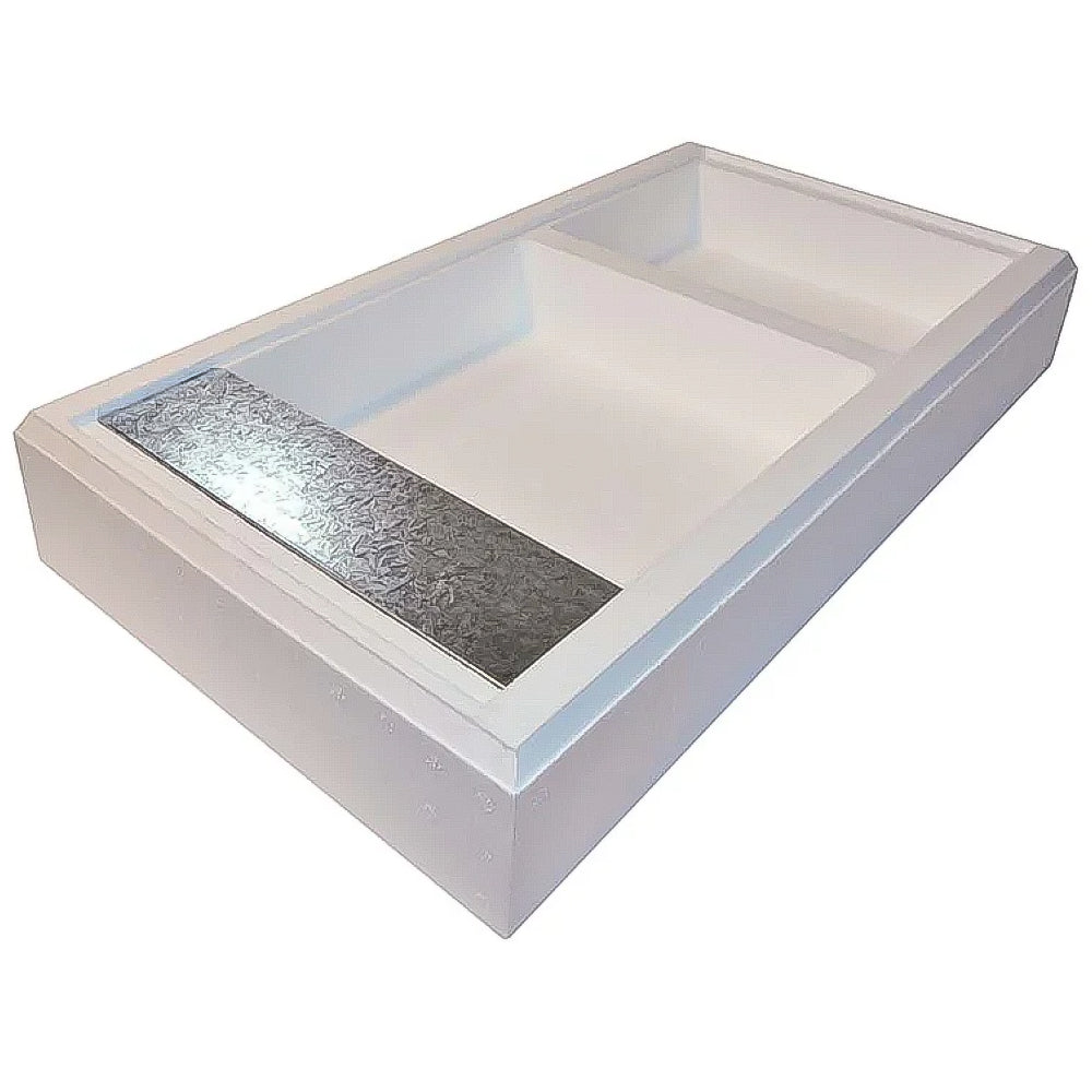 Nutritore a coprifavo in polistirolo ad alta densita a 2 camere