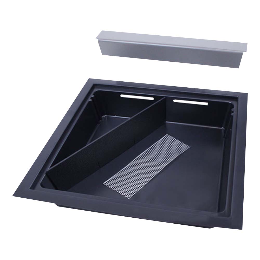 Alimentatore EHM – Cornice in Plastica con Copertura Angolare e Lamiera Forata