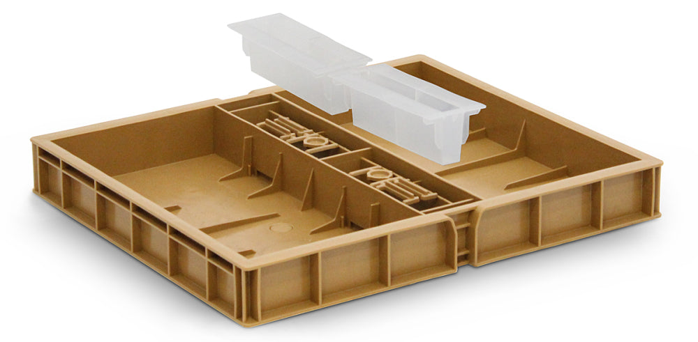Telaio di rivestimento in plastica del contenitore di alimentazione termoplastico per l'apicoltura