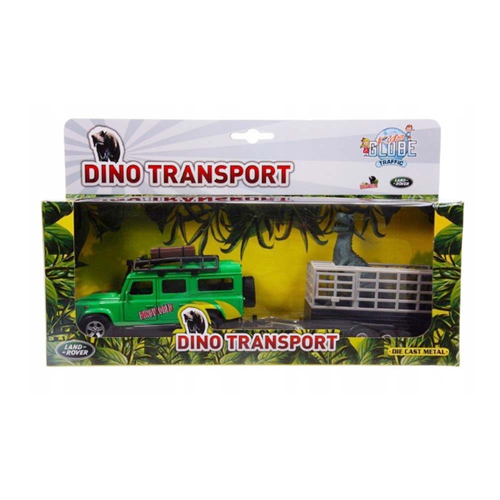 Kids Globe Traffic con Dito nel rimorchio Land Rover Defender per bambini