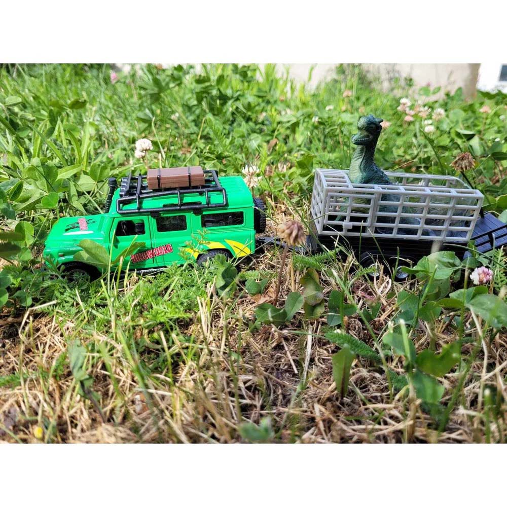 Kids Globe Traffic con Dito nel rimorchio Land Rover Defender per bambini