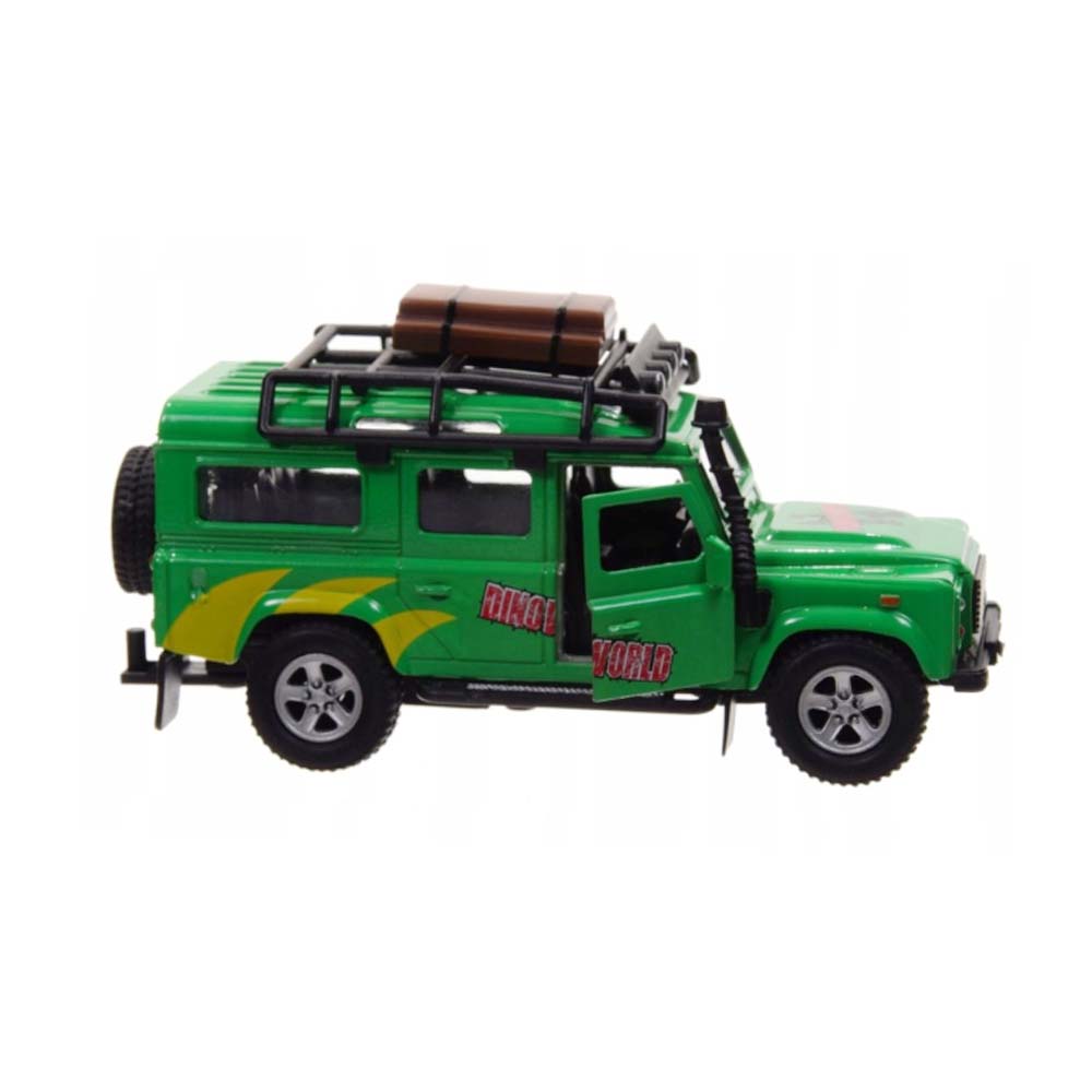 Kids Globe Traffic con Dito nel rimorchio Land Rover Defender per bambini