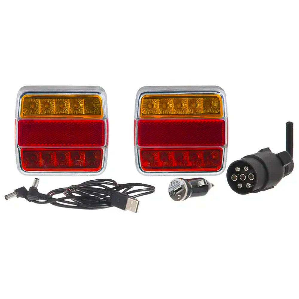 Set di Luci LED Wireless Quadrato 12V Li-Ion Magnetico