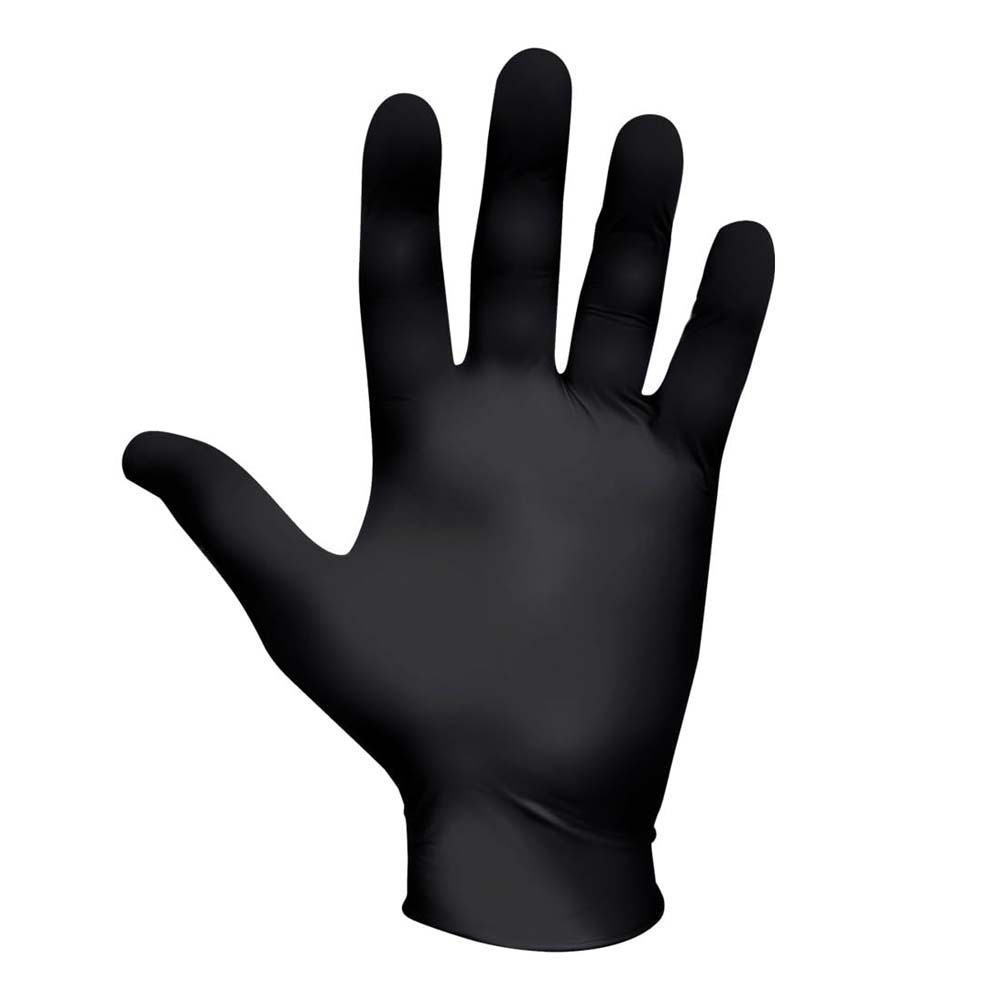 Guanti Showa 6112PF Nero 100 pezzi - monouso e biodegradabile