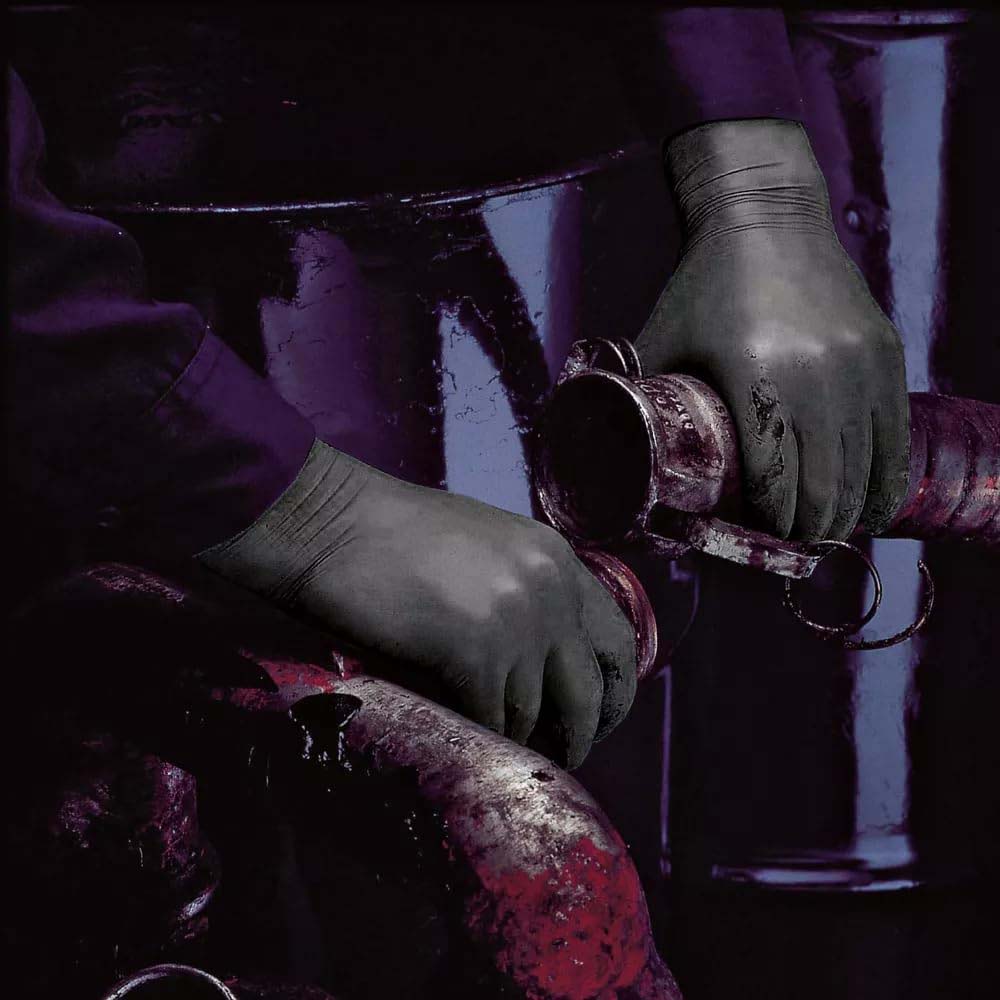 Guanti Showa 6112PF Nero 100 pezzi - monouso e biodegradabile