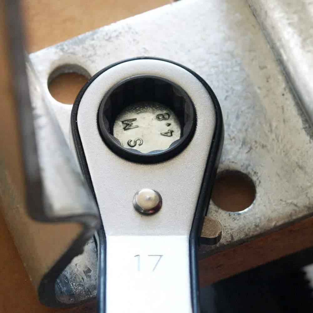 Chiave Poligonale a Cricchetto Doppia in Acciaio