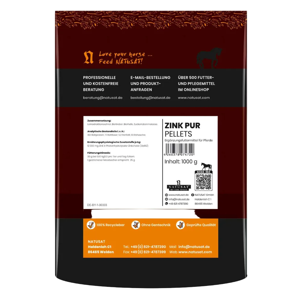 Natusat Zink Pur Pellets