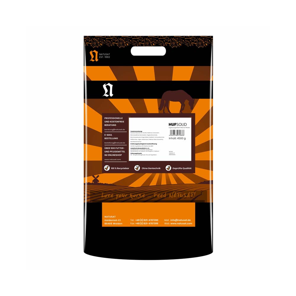 Natusat HufSolid plus Biotina Alimentazione e integratori alimentari 4,5 kg
