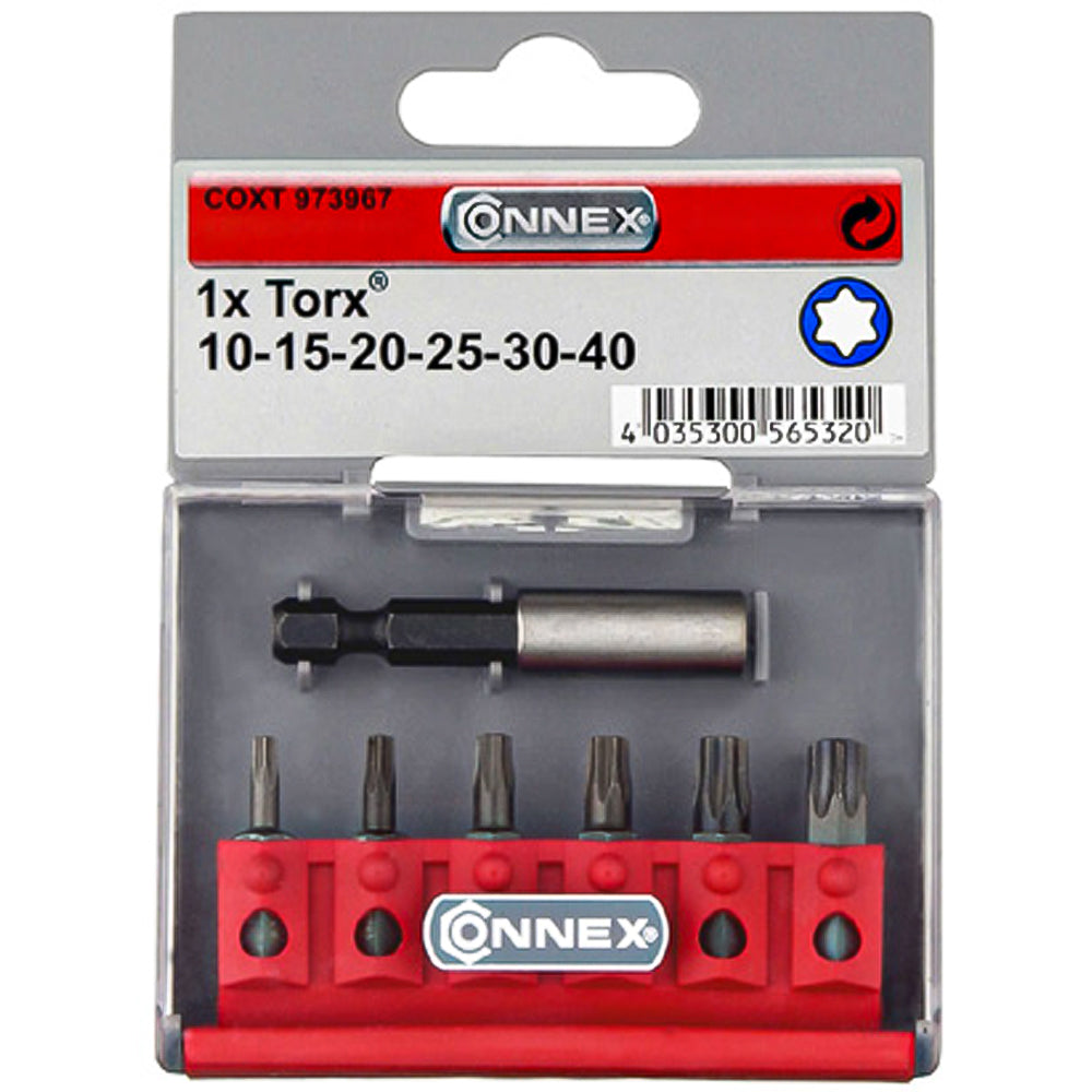 Set Inserti Torx con Adattatore - 7 Pezzi | Kit Professionale