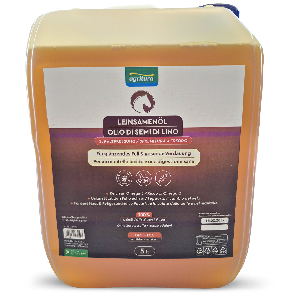 Agritura Linseed Oil 2nd Pressing for Horses