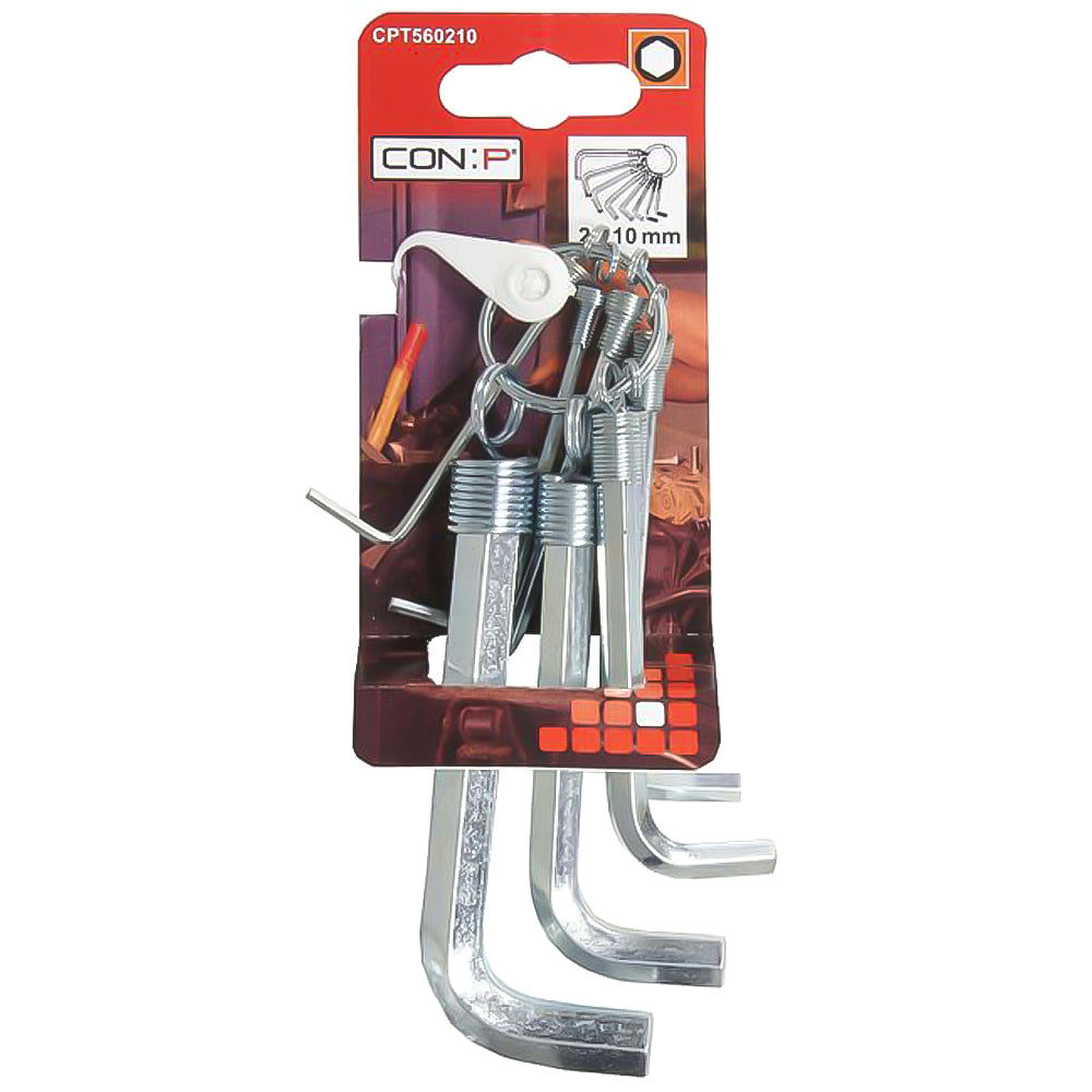 Set Chiavi Esagonali in Acciaio C60 - 8 Pezzi