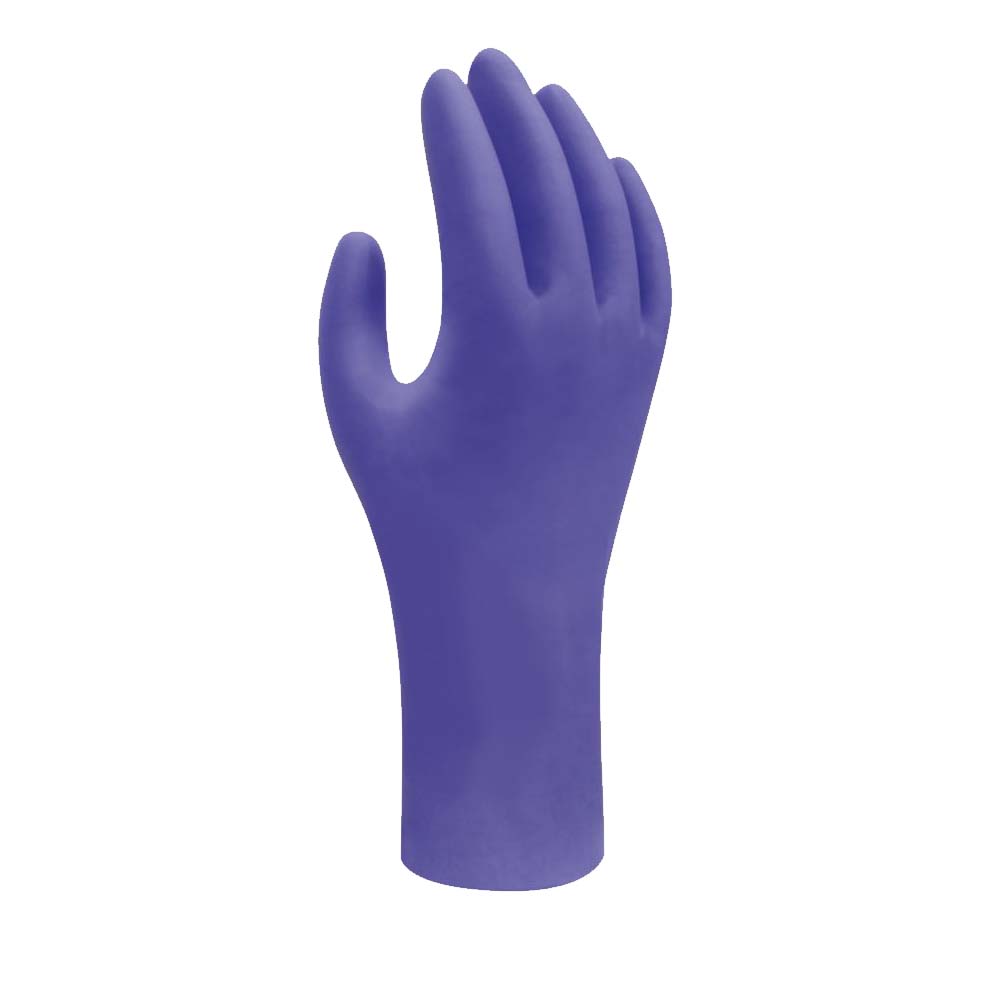 Showa 7585 Guanti monouso in nitrile blu cobalto da 50 pezzi