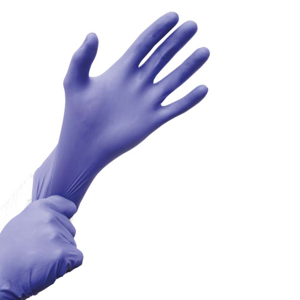 Showa 7585 Guanti monouso in nitrile blu cobalto da 50 pezzi