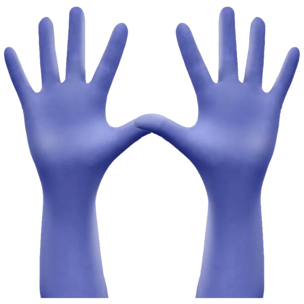 Showa 7585 Guanti monouso in nitrile blu cobalto da 50 pezzi