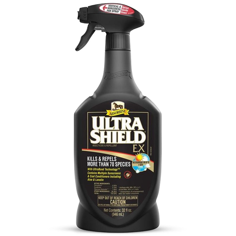 Ultra Shield EX Fliegenspray für Pferde 946ml – Hochwirksamer Insektenschutz
