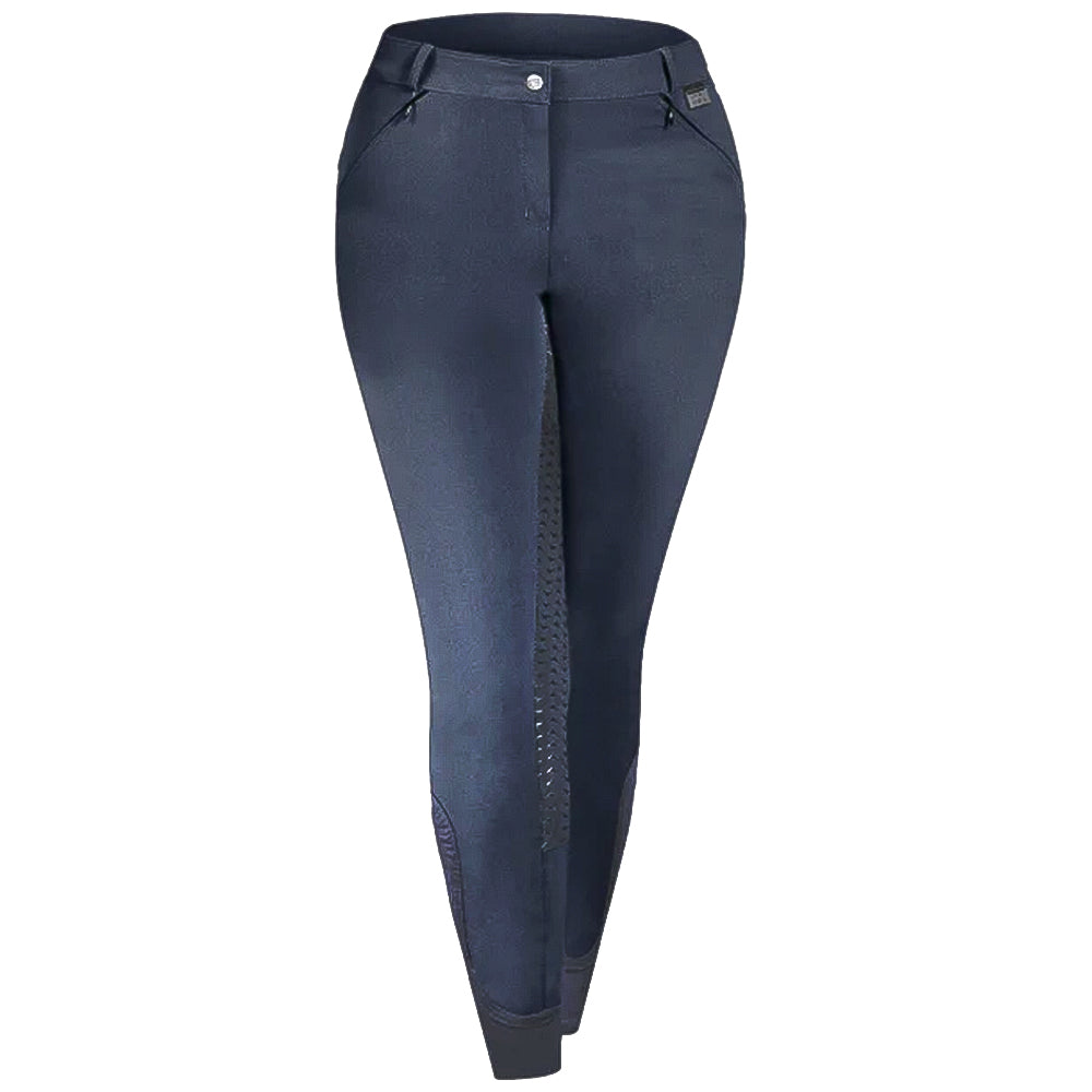 Pantaloni Equitazione Dahlia Silicone, Blu.