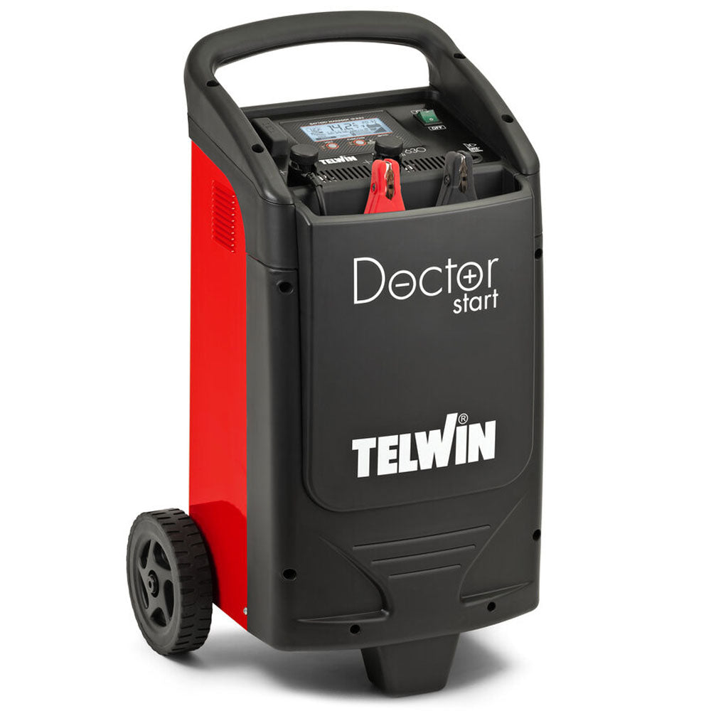 Telwin Doctor Start 630 12-24V Battery Manager – Caricabatterie, Avviatore & Tester Professionale Multi-funzione | Mantenimento Pulse Tronic | 570A Max per WET, GEL, AGM, Li