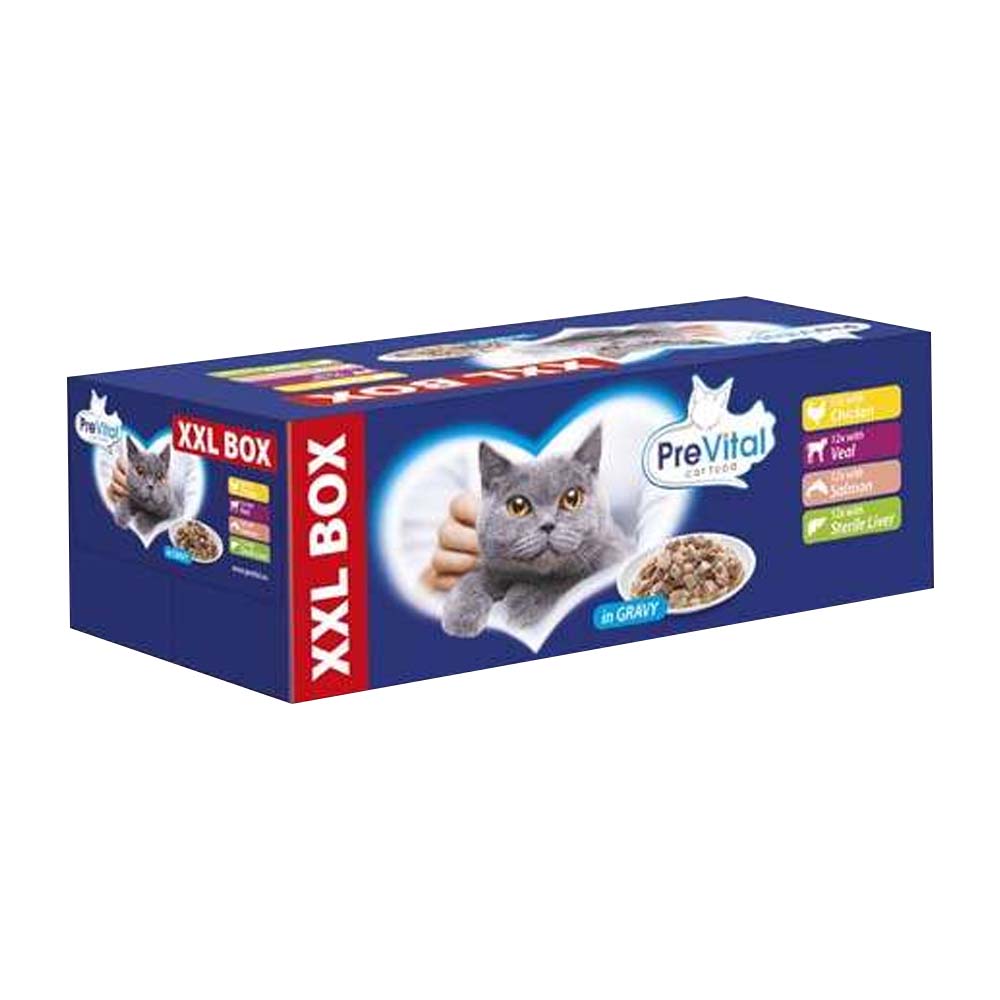 Prevital Gigabox - bustine gatto 48x100gr