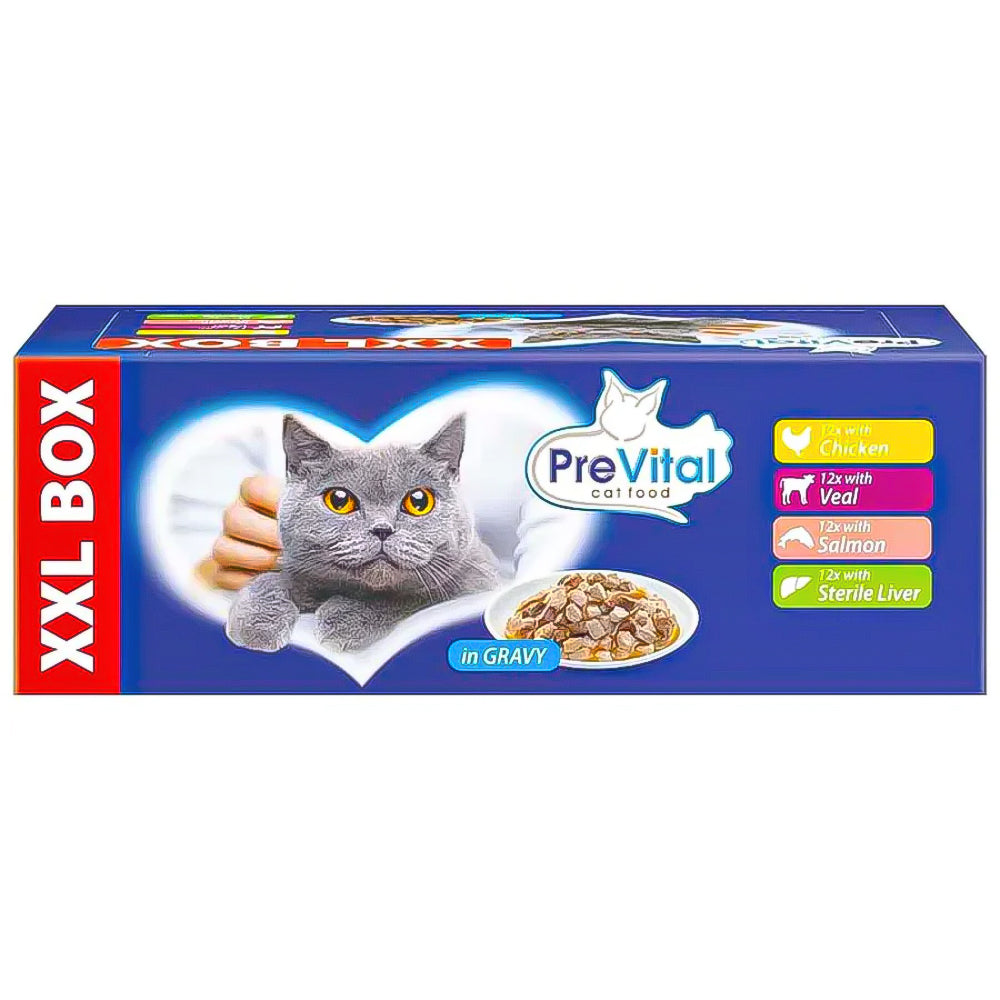 Prevital Gigabox - bustine gatto 48x100gr