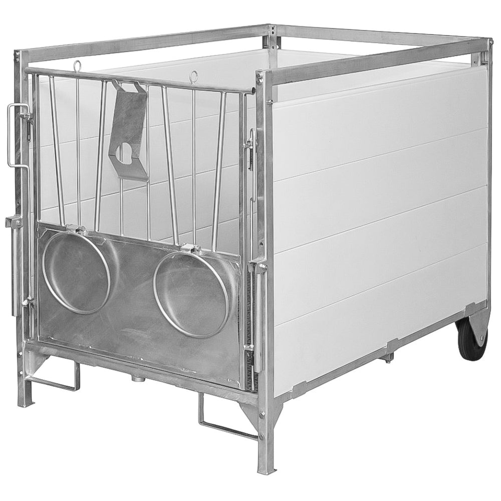 Box per vitelli con griglia antiscivolo e pannelli PVC