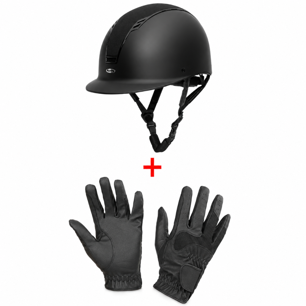 SWING H22 Riding Helmet + Gloria Riding Gloves – Comfort & Protection
