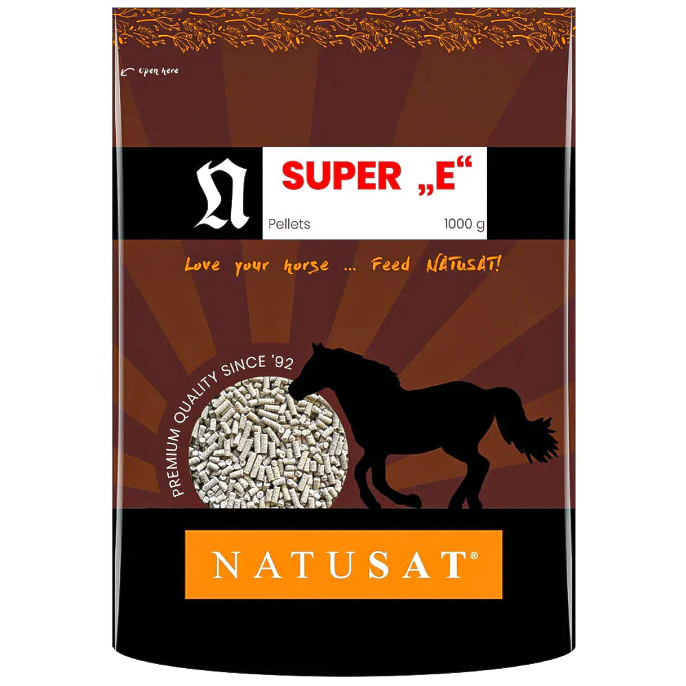 Natusat Super E Pellets 1 kg - Integratore di Vitamina E per Cavalli