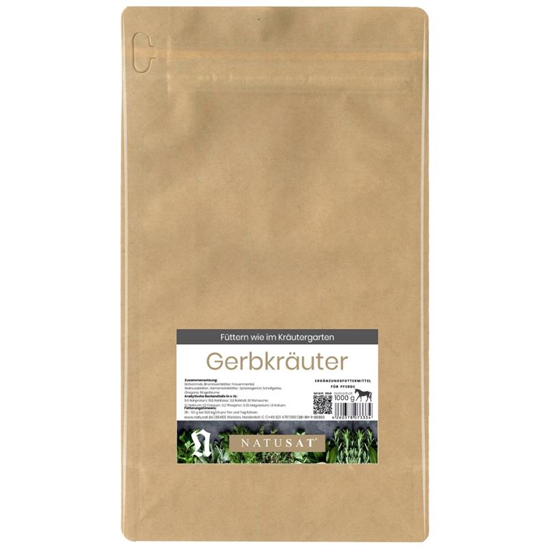Natusat Gerbkräuter miscela erbe naturali per cavalli - 1kg
