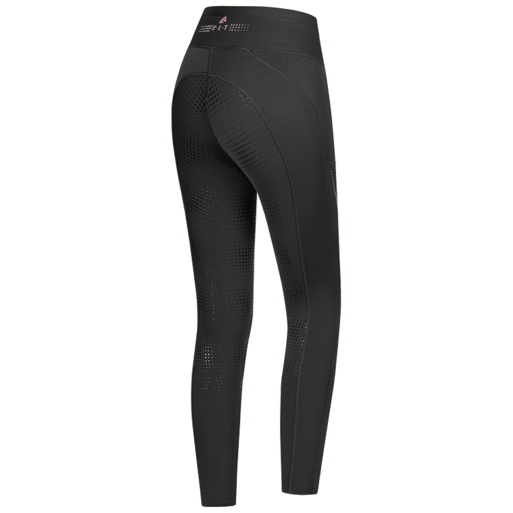 E.L.T Leggings Termici da Equitazione Milla – Blu Scuro & Nero per Donna