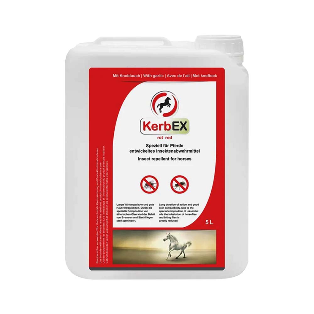 Kerbex rosso con aglio I repellente insetti I antimosche per cavalli