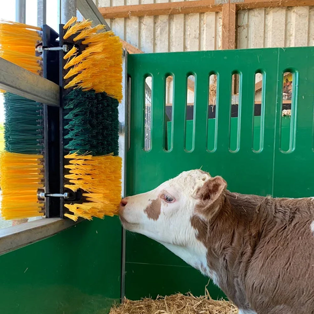 Set completo spazzola Multifix angolare per grattarsi – Ideale per bovini, cavalli e altri animali