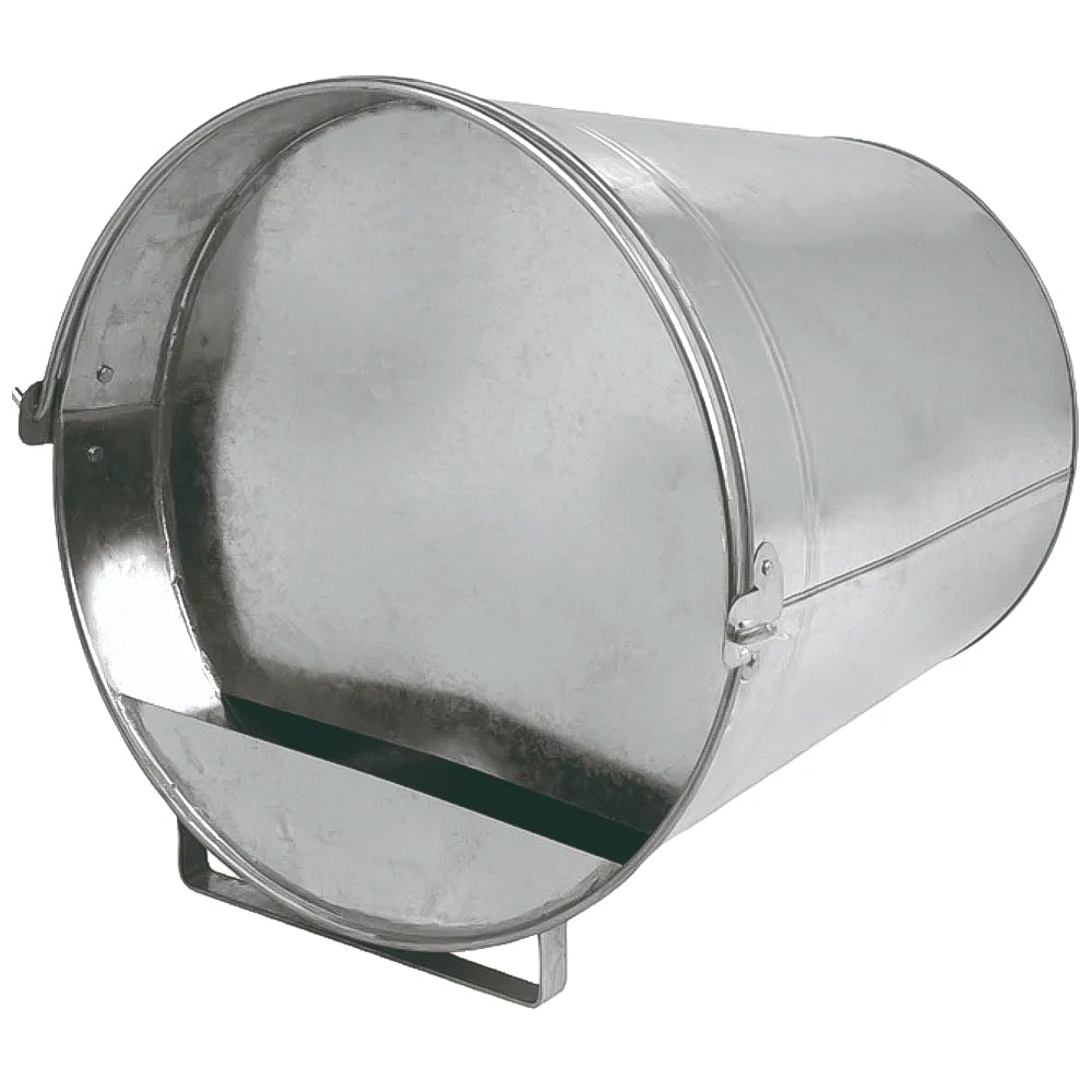 Abbeveratoio a secchio in metallo zincato per pollame