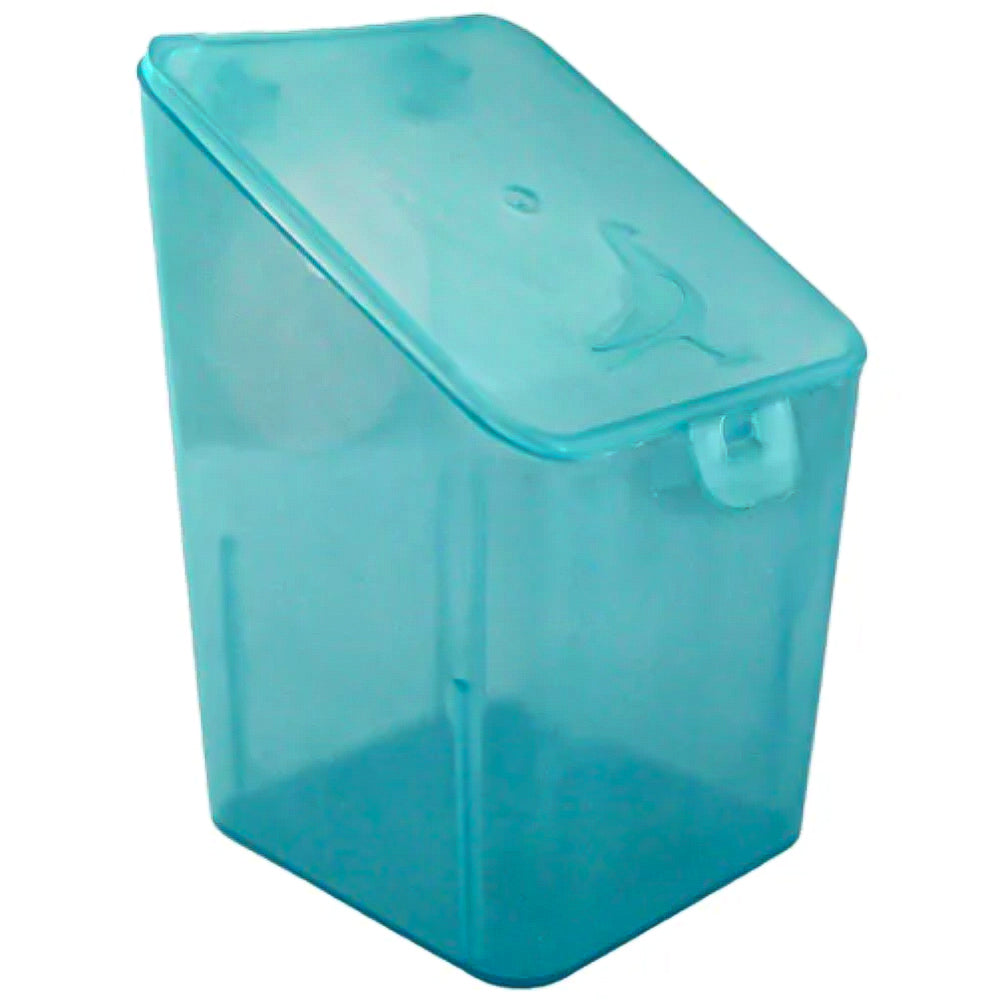 Bevitore e mangiatoia per piccioni 1 foro blu e verde