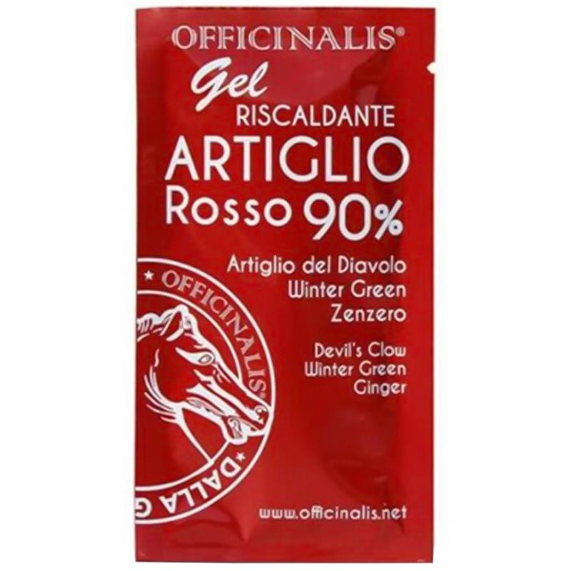 Gel naturale Officinalis Artiglio del Diavolo Rosso 90% con effetto riscaldante per dolori muscolari e articolari – confezione da 10ml