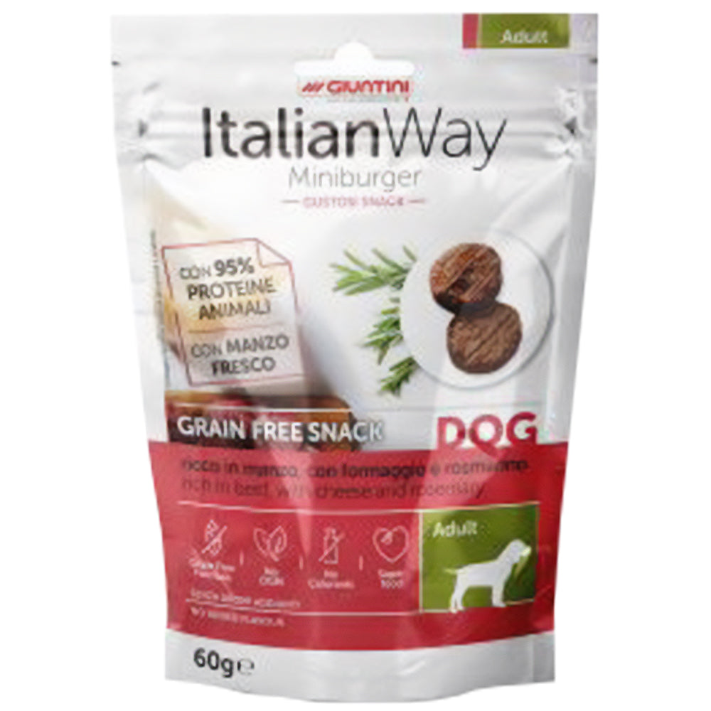 Italian Way mini burger - Snack Grain Free per cani