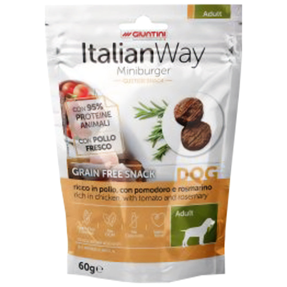 Italian Way mini burger - Snack Grain Free per cani