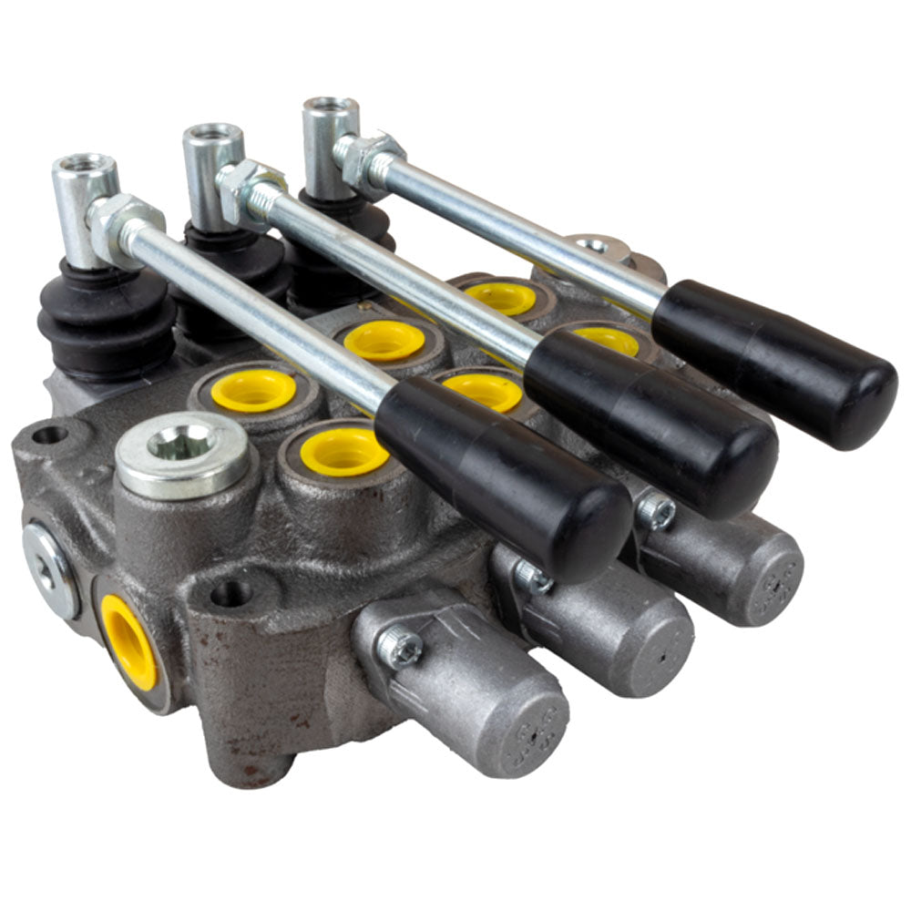 Distributore idraulico modello Basic a 3 leve doppio effetto 40litri