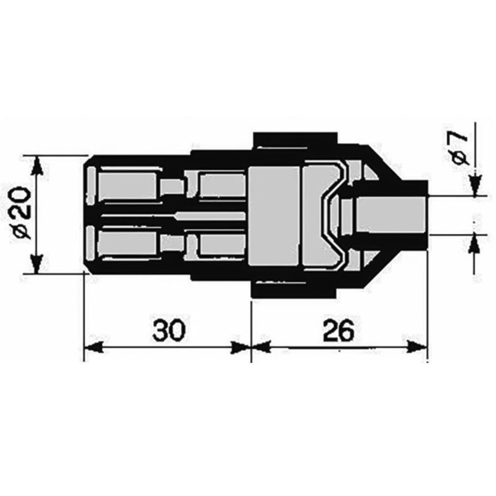 Spina 2 poli 12V in plastica