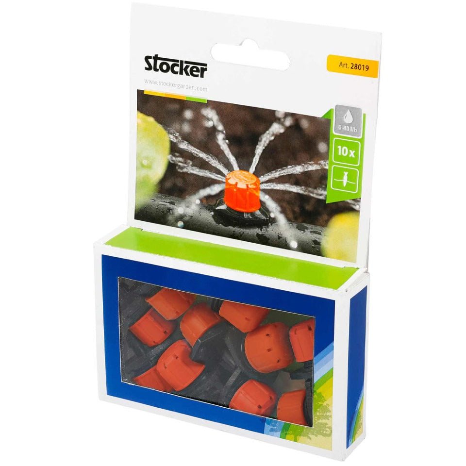 Gocciolatore regolabile 8 uscite per tubo 13 16mm confezione da 10