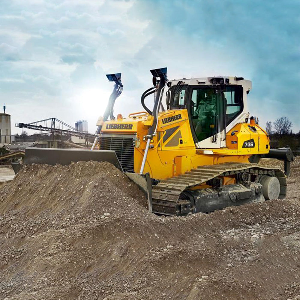 Agritura puzzle per bambini LIEBHERR PR736 bulldozer 60 Pezzi & L580 caricatore 200 pezzi