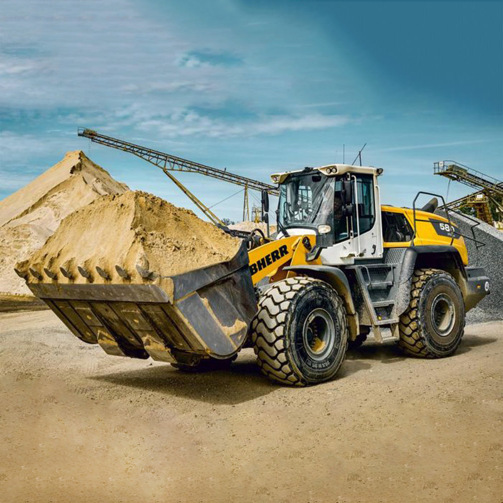 Agritura puzzle per bambini LIEBHERR PR736 bulldozer 60 Pezzi & L580 caricatore 200 pezzi