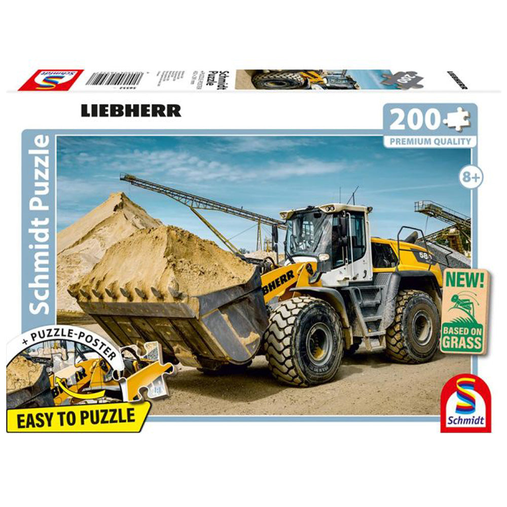Agritura puzzle per bambini LIEBHERR PR736 bulldozer 60 Pezzi & L580 caricatore 200 pezzi