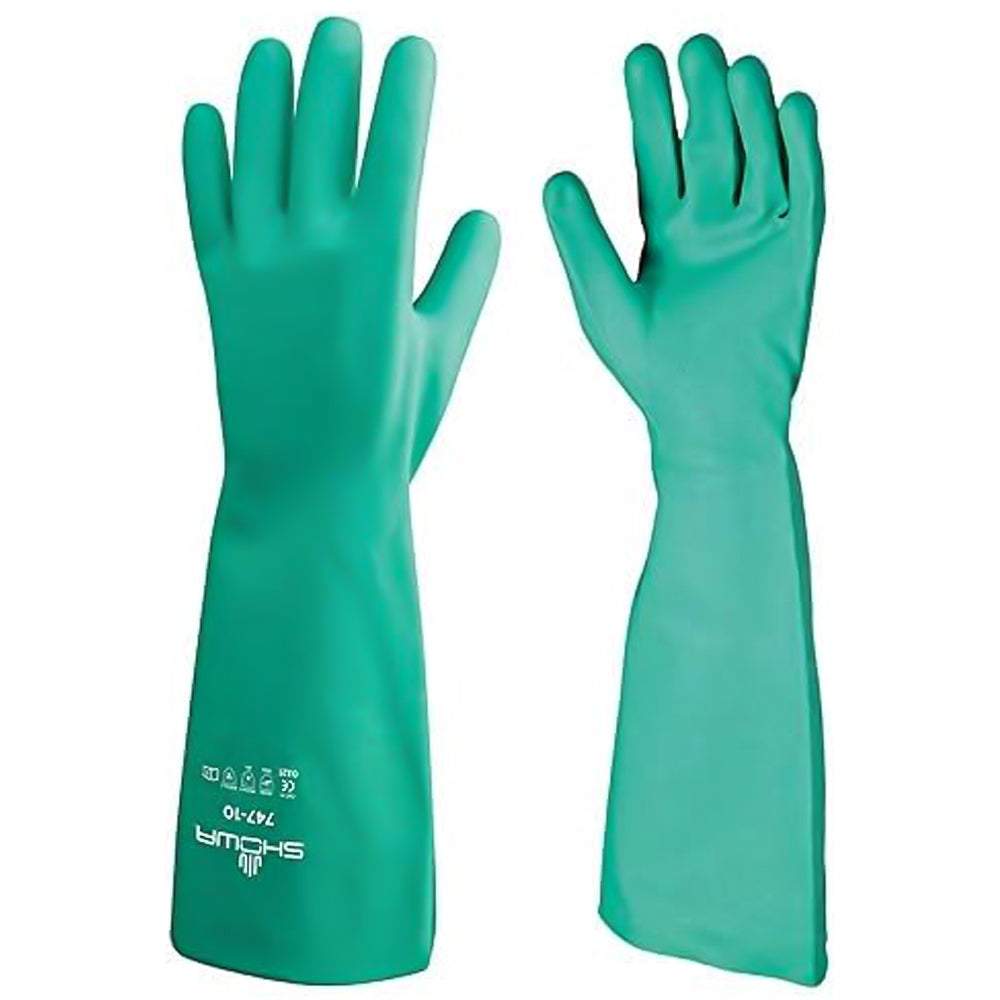 Guanti Showa 747 - Protezione chimica avanzata con polsino lungo