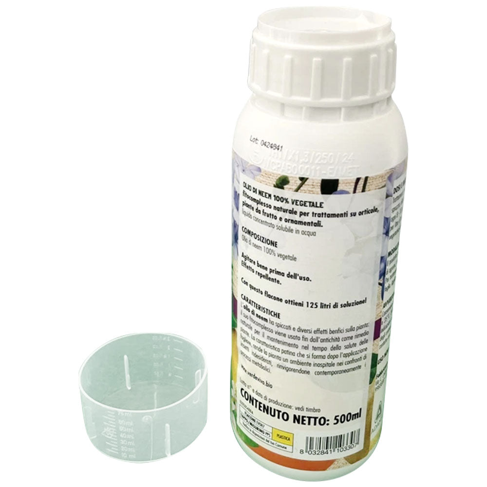 Olio di neem concentrato 100% vegetale 500ml