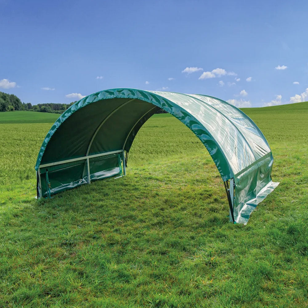 Rifugio al pascolo per piccoli animali da fattoria, protezione completa