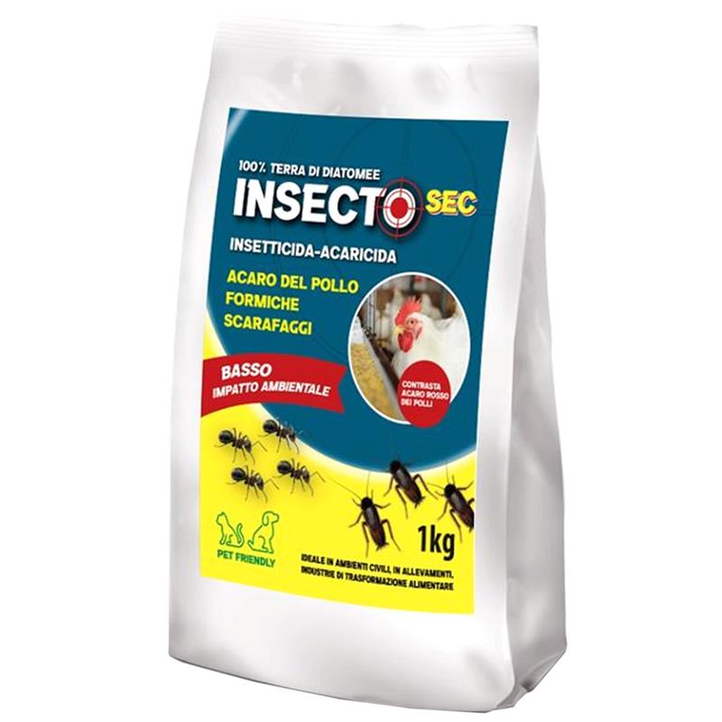 Kollant Insectosec 1kg – Insetticida con Terra di Diatomee Naturale