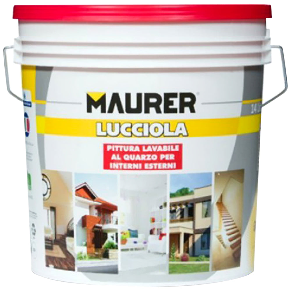 Maurer Pittura al quarzo esterno Lucciola con coperchio rosso