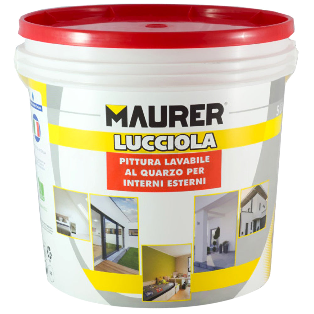 Maurer Pittura al quarzo esterno Lucciola con coperchio rosso